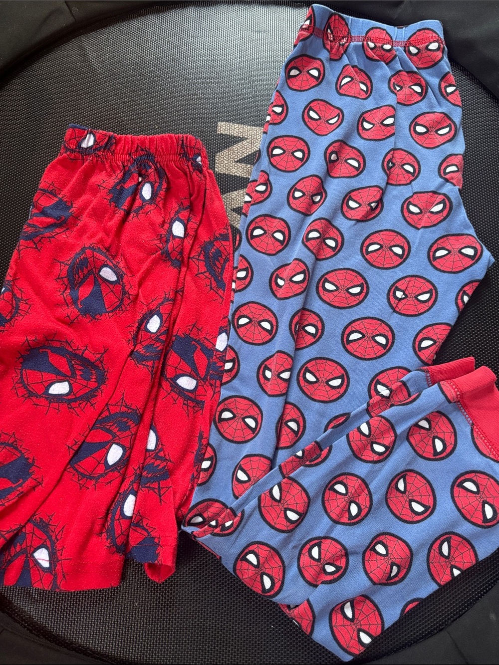 Spiderman Kids Pajama Bottoms - Red & Blue Spider Emblems